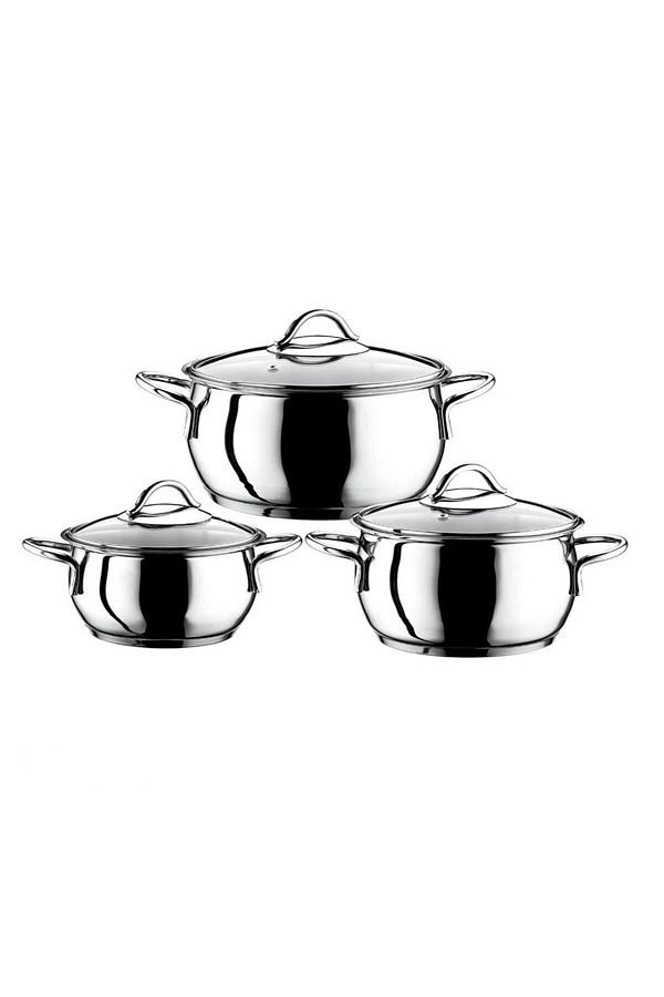Evimsaray-Plain Chevval Mini Cookware Set - 6 Pieces S-1161 1