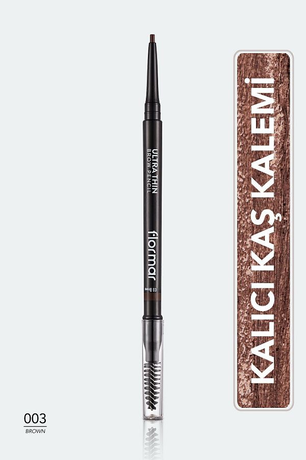 Flormar-Tx Eyebrow Ultra Thin Brow Pencil - 003 Brown -8690604572120 New Model Dese 1