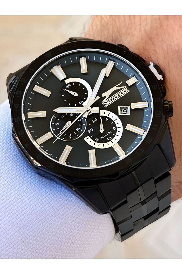 Slazenger 5 Atm Waterproof Steel Cord Men s Wrist Watch Functions Active Trendyol