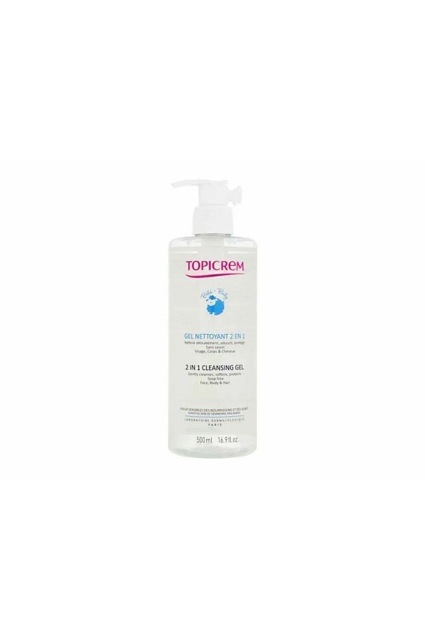 Topicrem-2 In 1 Cleansing Gel 500 ml 1