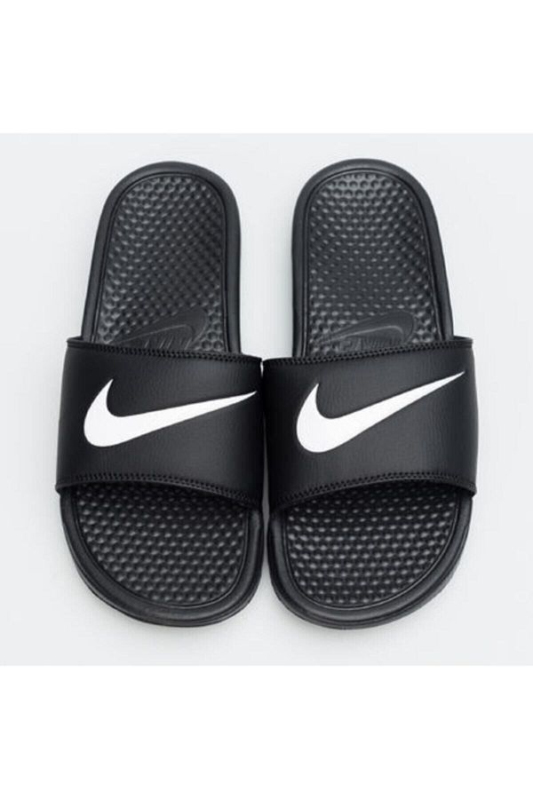 Nike Black Benassi Swoosh Slippers Trendyol