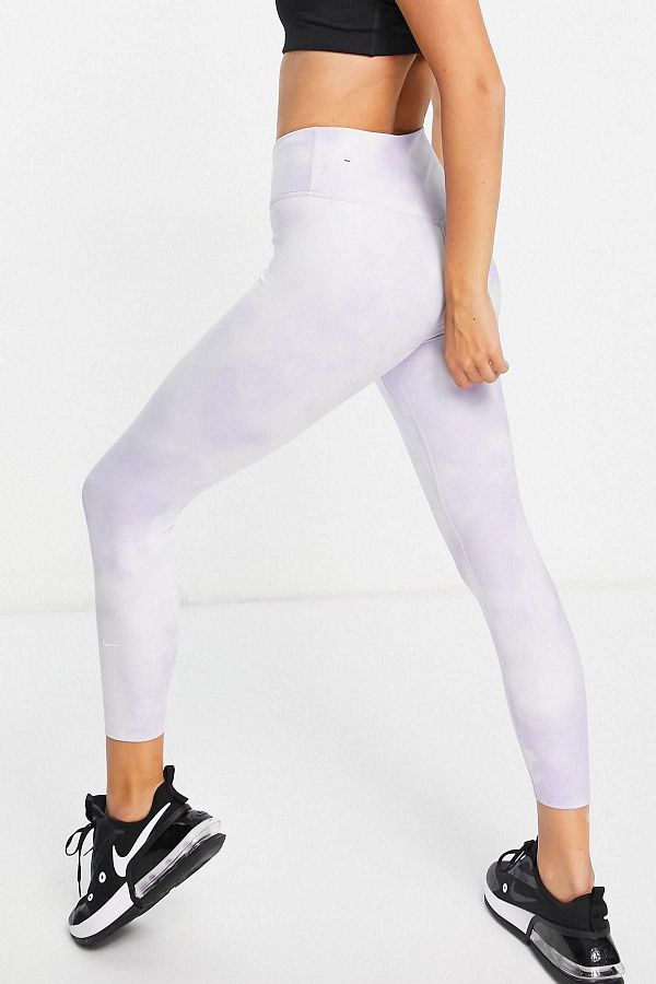 Nike Lilac Tie Dye Crop Recovery Women s Tights One Icon Clash Performance Trendyol