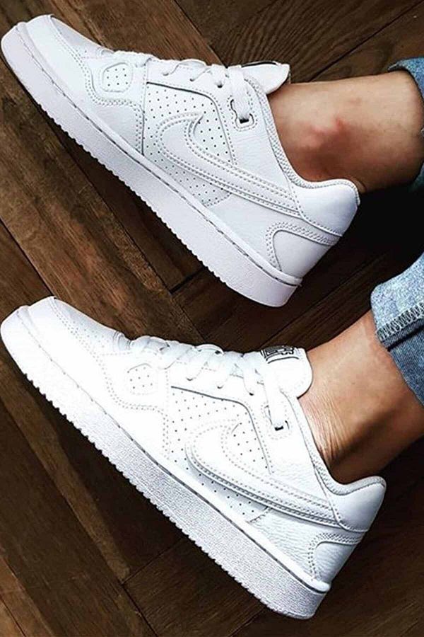 Nike Son Of Force White Genuine Leather Casual Sneakers Trendyol