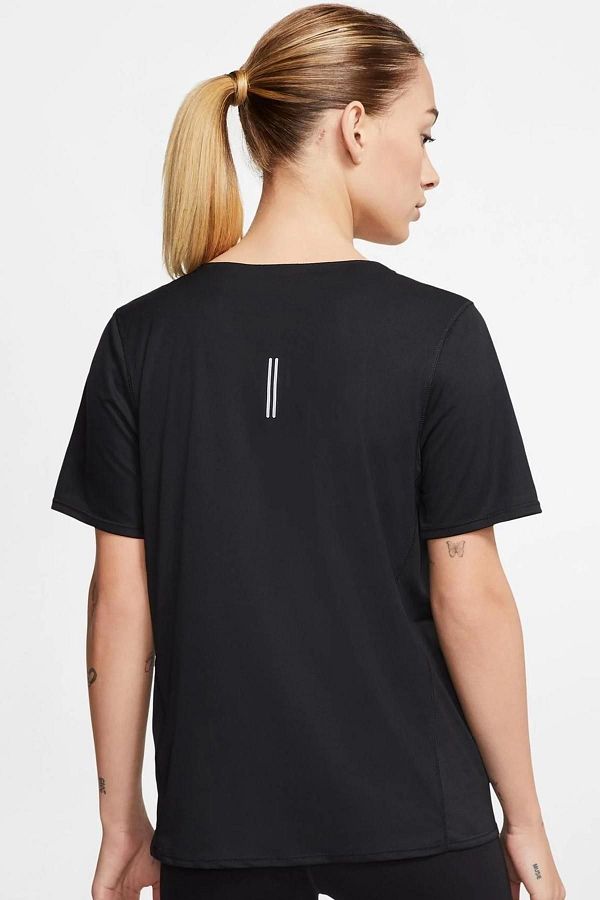 Nike Women s Black Running T Shirt City Sleek Top Trendyol