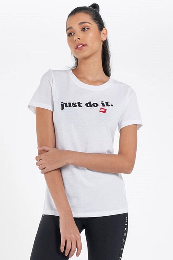 Nike just do it white t shirt online