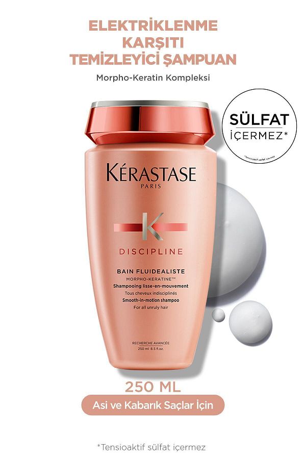 Kerastase-DisciplineBainFluidéaliste - 250ml Sulfate-free Shampoo for Difficult to Shape Hair 1