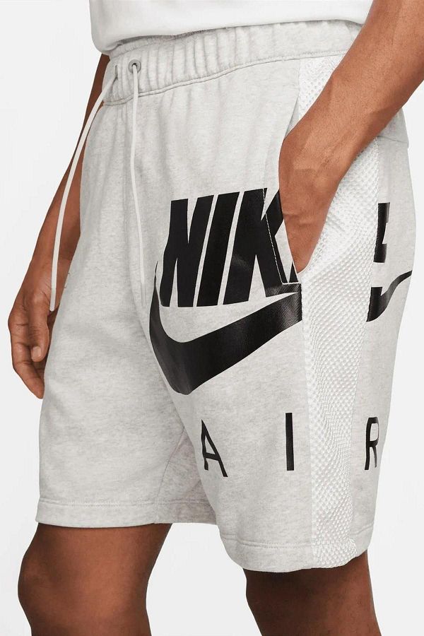 Nike Air French Terry Gray Thick Cotton Men s Shorts Sportswear Trendyol
