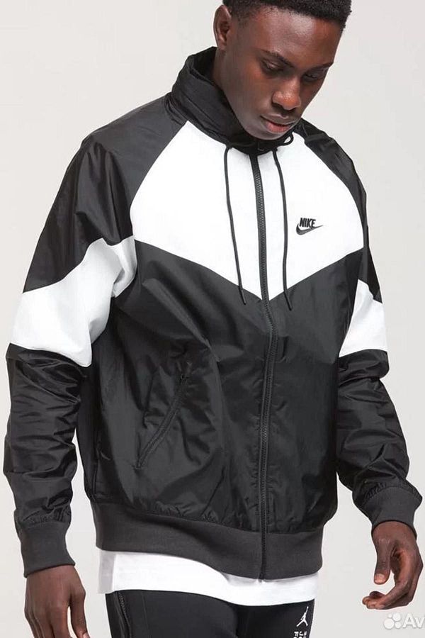 Nike Men s Black Sports Jacket Windrunner Full Zip Zipper and Hoodie Trendyol