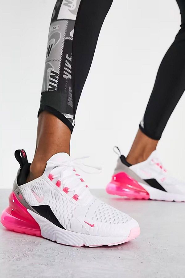 Nike 270 air max pink and white cheap