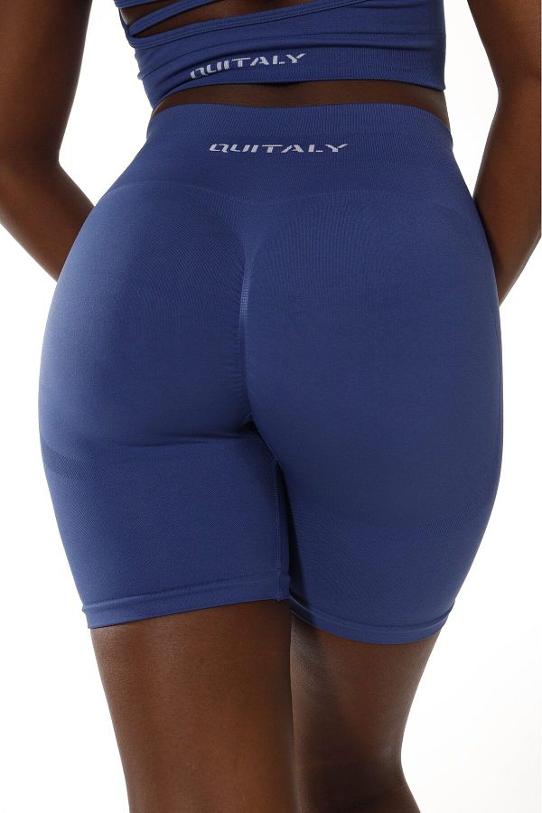 quitaly-Virtus Push up Indigo Shorts - Seamless and Drawstring 1