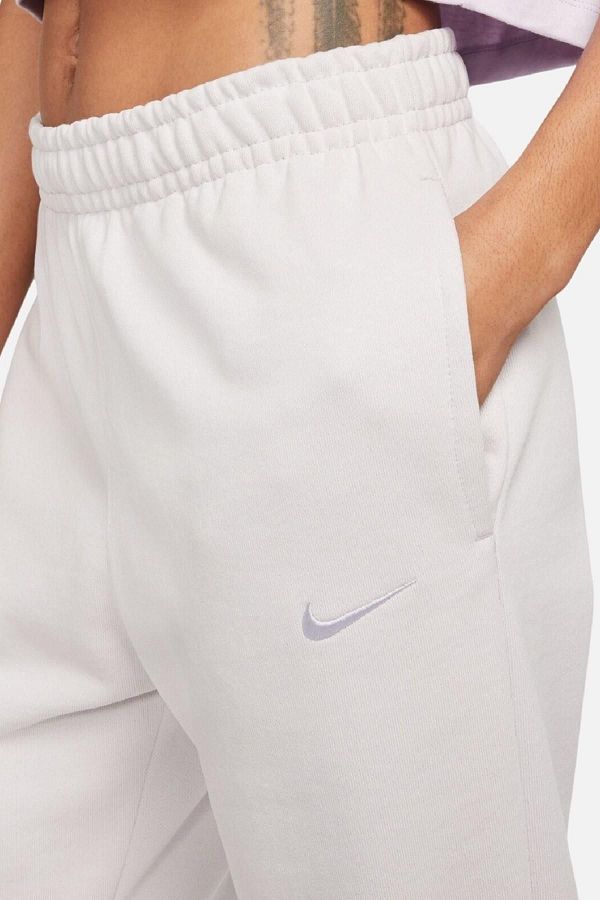 Nike Loose Fit Trousers Loose and Long Cut Off White Sweatpants Dv Trendyol