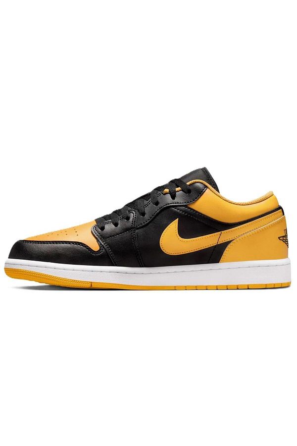 Jordan black yellow shoes hotsell