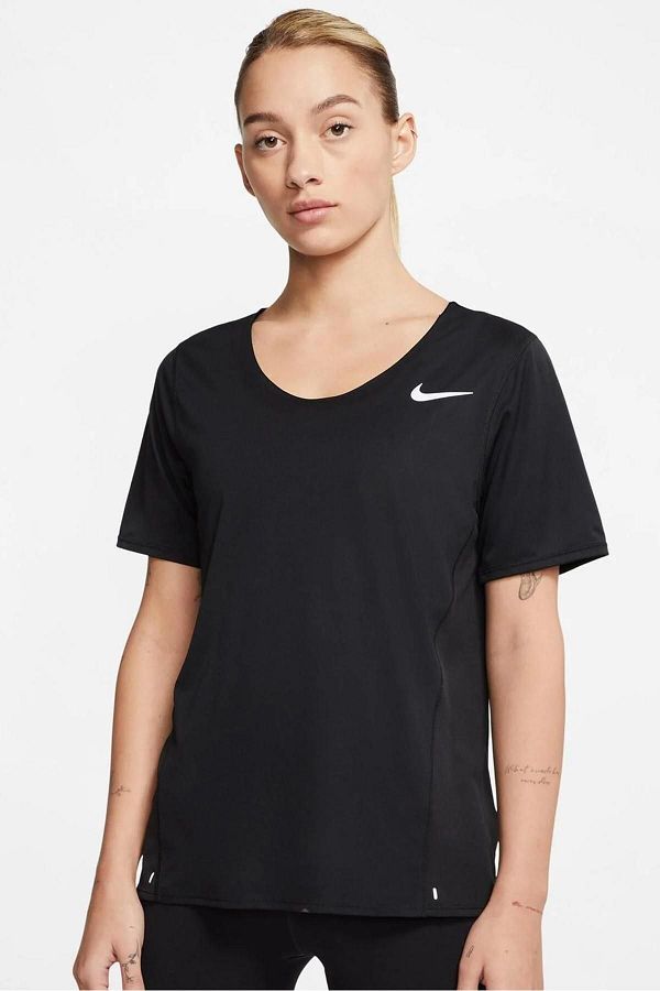 Nike black running t shirt shop
