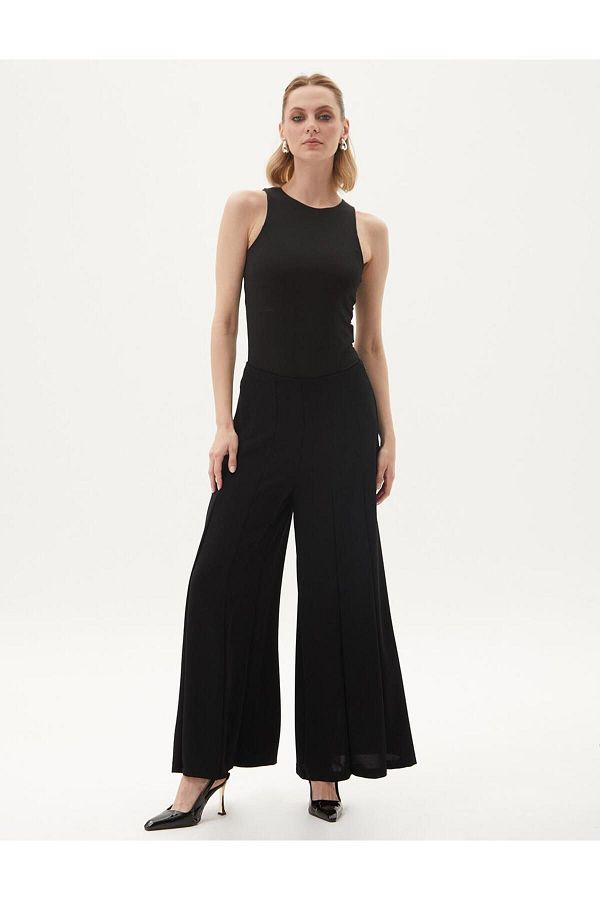 Flared skirt trousers top
