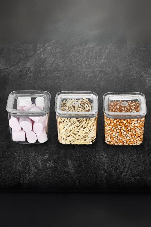 VİP AHMET-3 X 700 ml Sude Square Storage Container 1