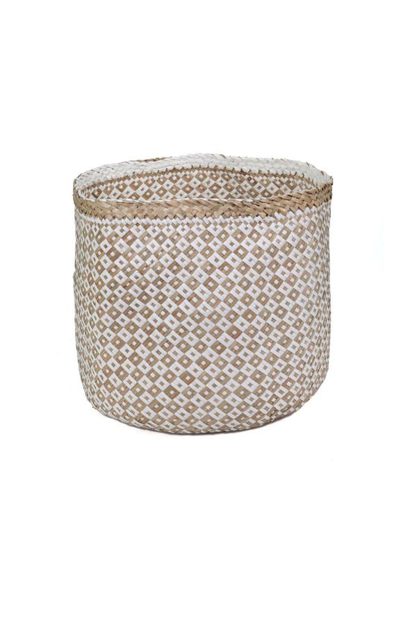 KANCAEV-White Small Wicker Basket - Soft Body 1