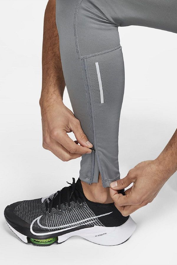 Nike Power Dri fit Challenger Full Vapor Barrier Pocket Gray Men s Tights Trendyol