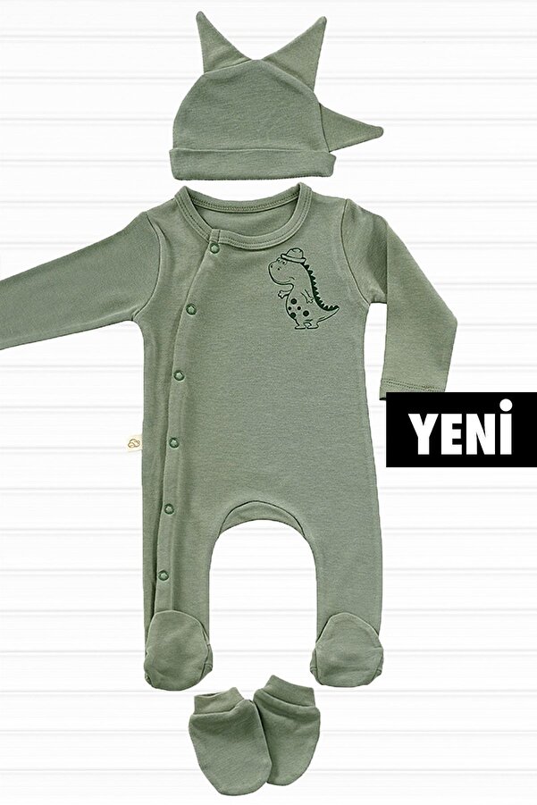 tinylamb Cute Dino 3 Parça Yenidoğan Mini Hastane Çıkış Seti