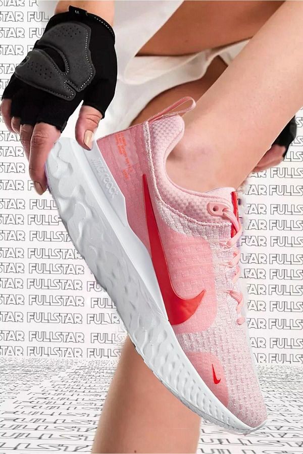 Nike React Infinity Run Flyknit 3 Running Shoes Lightweight Running Sneakers Pink Trendyol