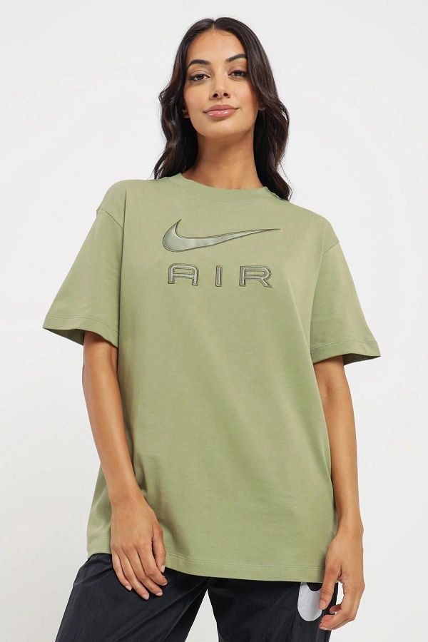 Nike Olive Green Air Loose Fit Women s T Shirt Loose Fit Trendyol