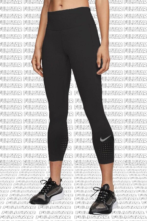 Nike Epic Lux Crop Leggings Super Recovery Leggings with Vapor Barrier Pocket Black Trendyol