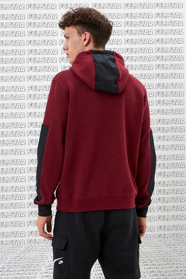 Nike Air Sportswear Hoodie Burgundy Big Logo Hooded Claret Red Men s Sweatshirt Trendyol
