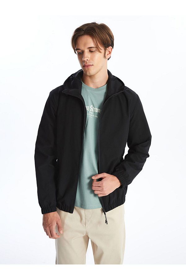 LC Waikiki Men s Hooded Standard Fit Coat Trendyol