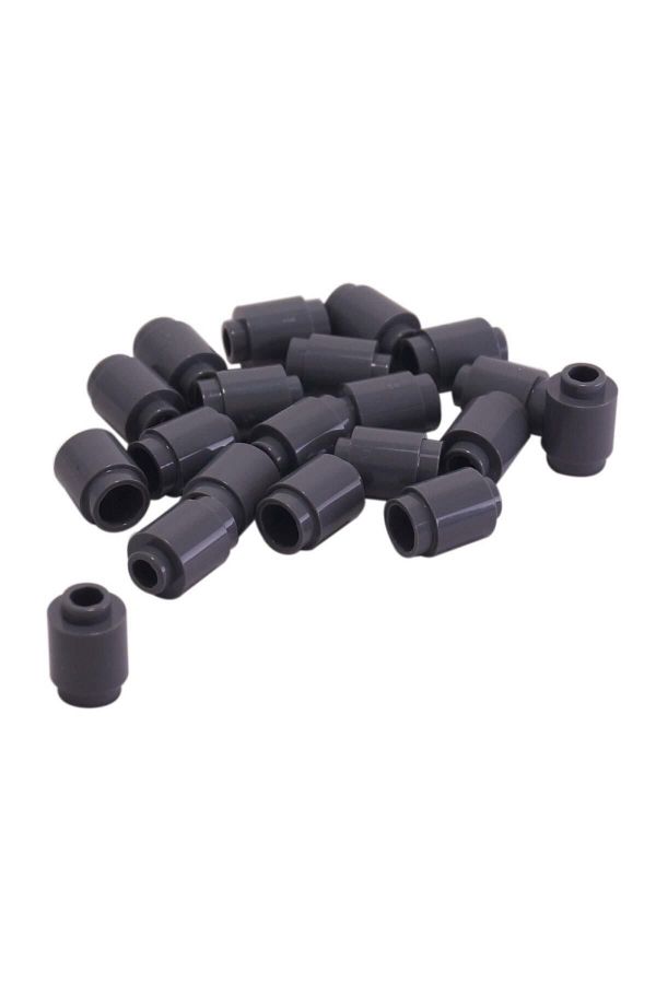 LEGO-Dark Gray Round Brick - 1X1 Block Custom Accessory Creator 4 Pieces Will Be Sent 1