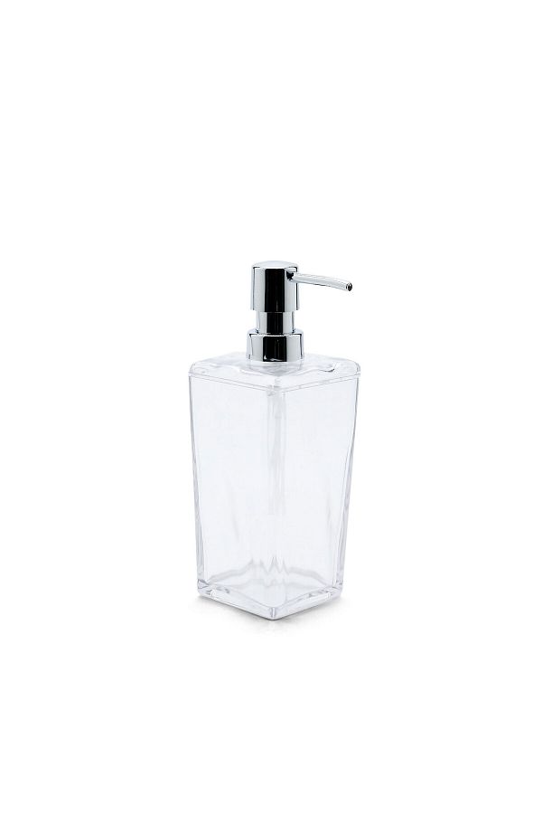 Prima Nova-Biga Liquid Soap Dispenser-Transparent-Chrome 1