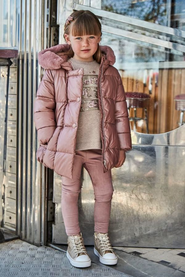 Mayoral Pink Coat 4489 92 Trendyol