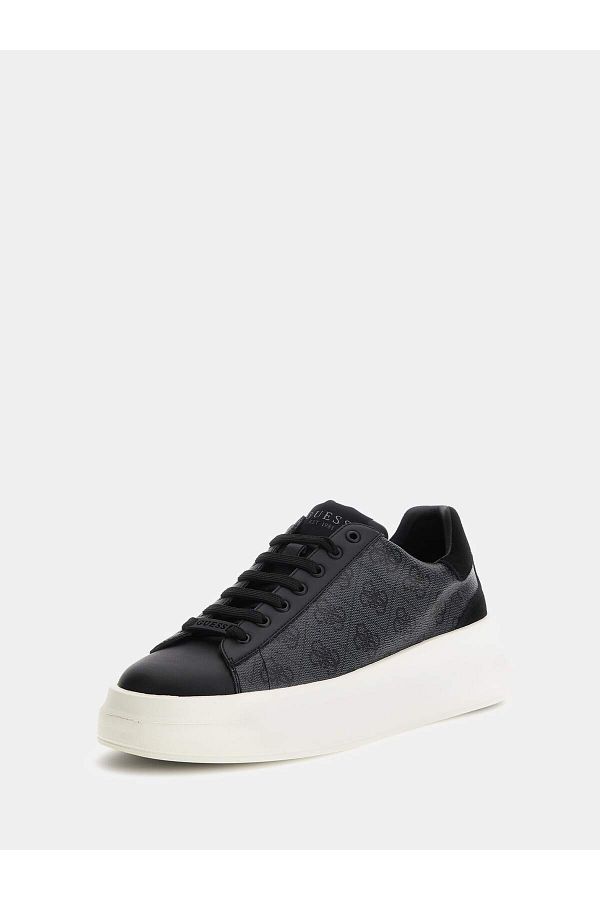 Guess-Men's Elba 4g Logo Black Sneakers 1