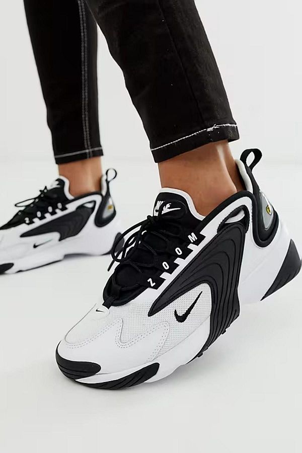 Nike zoom 2k black and white womens hot sale