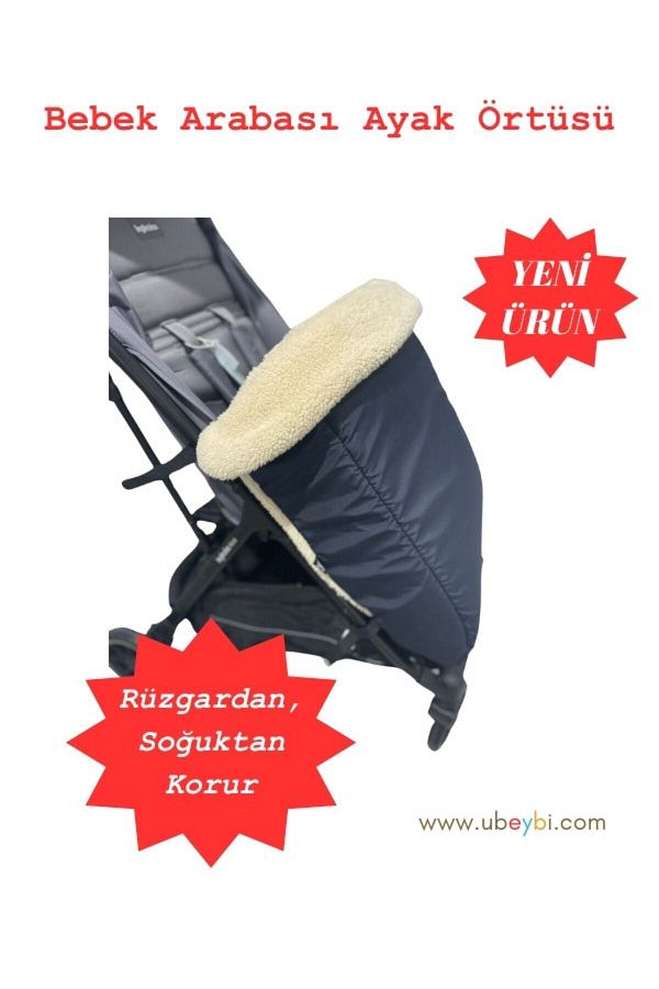 ubeybi Footmuff Baby Stroller Foot Cover Luxury Comfortable Premium Navy Blue Color Trendyol