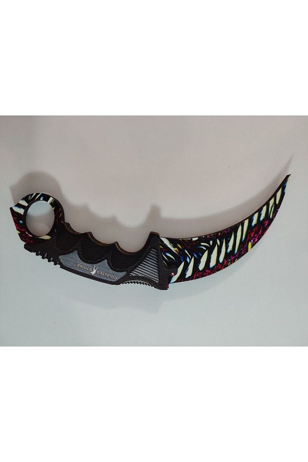 Deposundan Al-Cs-Go Smoke 18 Karambit Patterned Wooden Toy 1