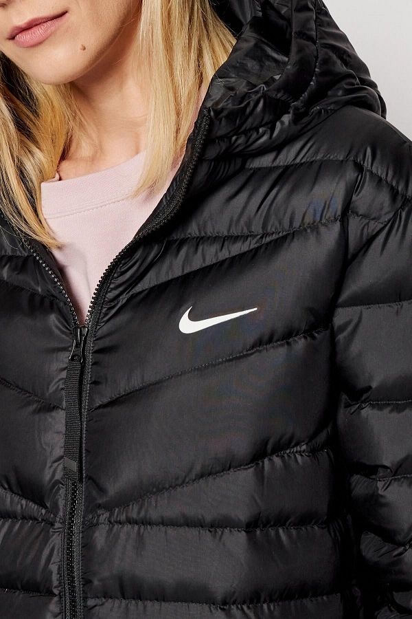 Nike Sportswear Down fill Windrunner Full zip Hoodie Black Goose Down Coat Trendyol