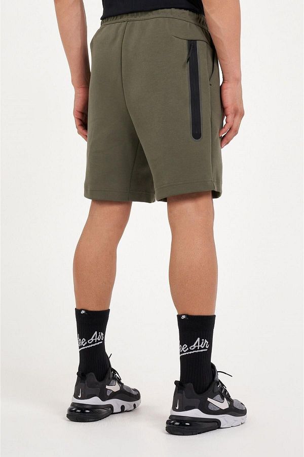 Nike tech fleece shorts khaki deals