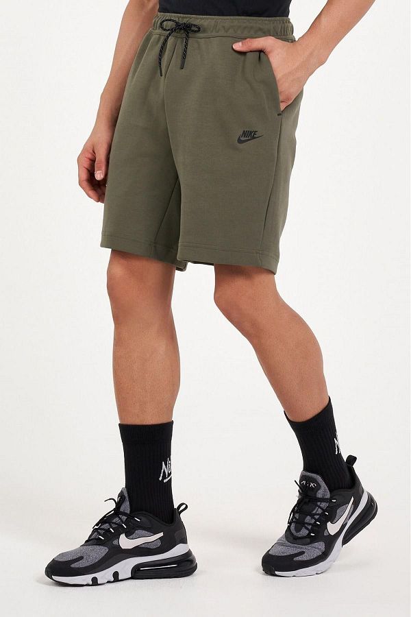 Nike tech fleece shorts khaki cheap
