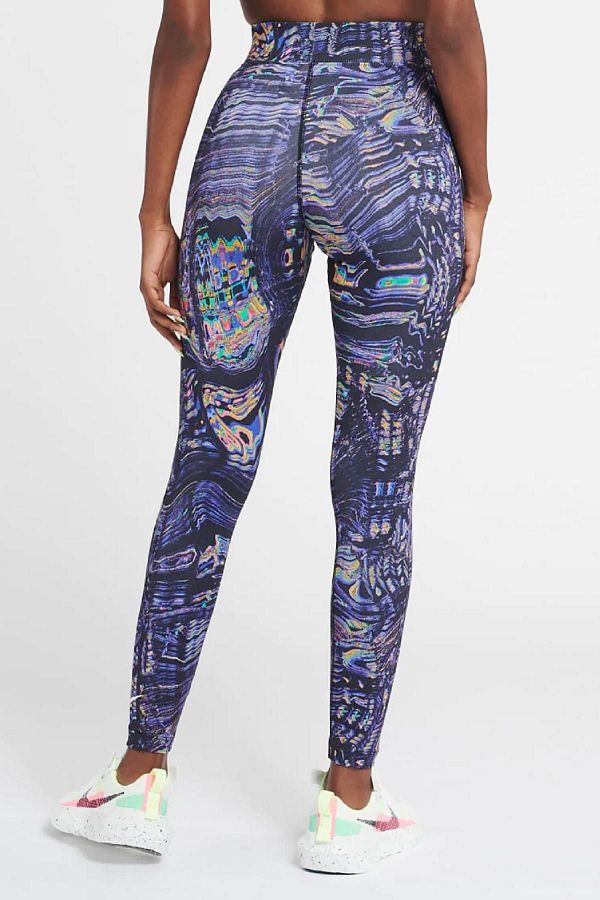 Nike Sportswear High Rise Dance Leggings High Waisted Cotton Purple Leggings DJ Trendyol