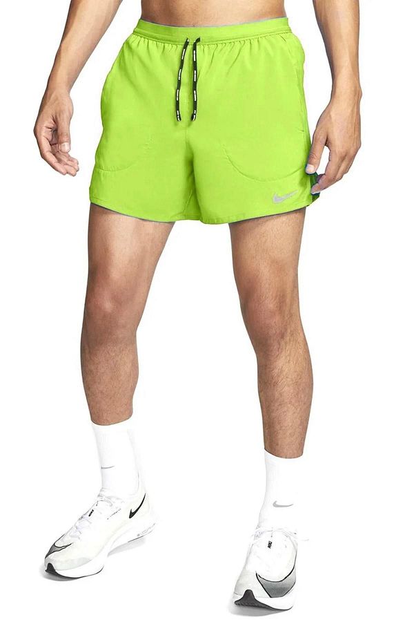 Nike Green Dri Fit Flex Stride Men s Brief Running Shorts Zippered Short Shorts Trendyol