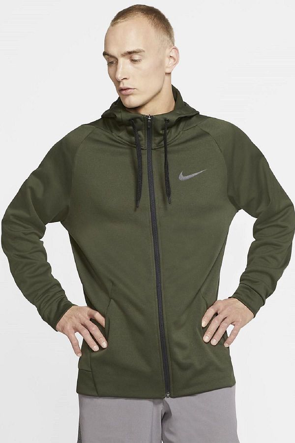 Nike Therma Dri Fit Full Zip Hoodie Hooded Men s Thermal Sweatshirt Green Trendyol