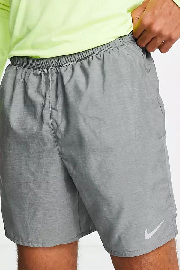 Nike Challenger Dri Fit 7 2 in 1 Running Shorts Gray Two in One Tights Running Shorts Gray Trendyol
