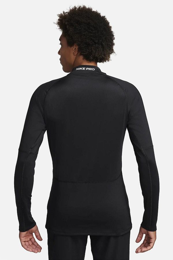 Nike Pro Dri Fit Men s Black Fitness Top Long Sleeve Turtleneck Trendyol