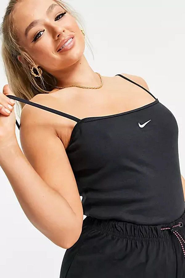 Nike Women s Athlete Black Sportswear Essential Cami Tank Top Trendyol