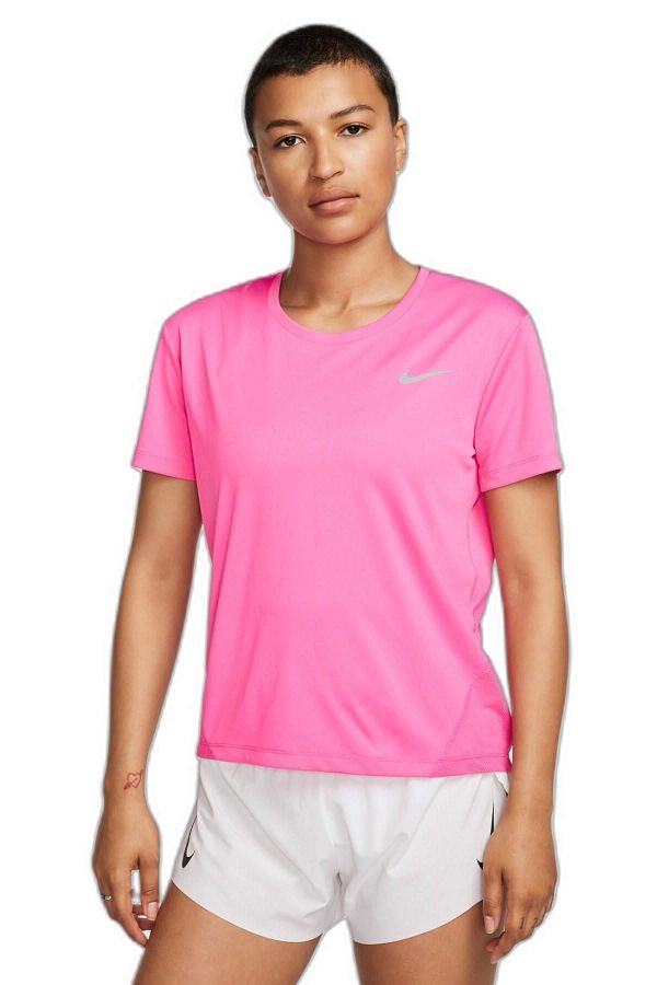 Nike Pink Miler Dri Fit Tee Back Air Panel Running Sports Training T Shirt Trendyol