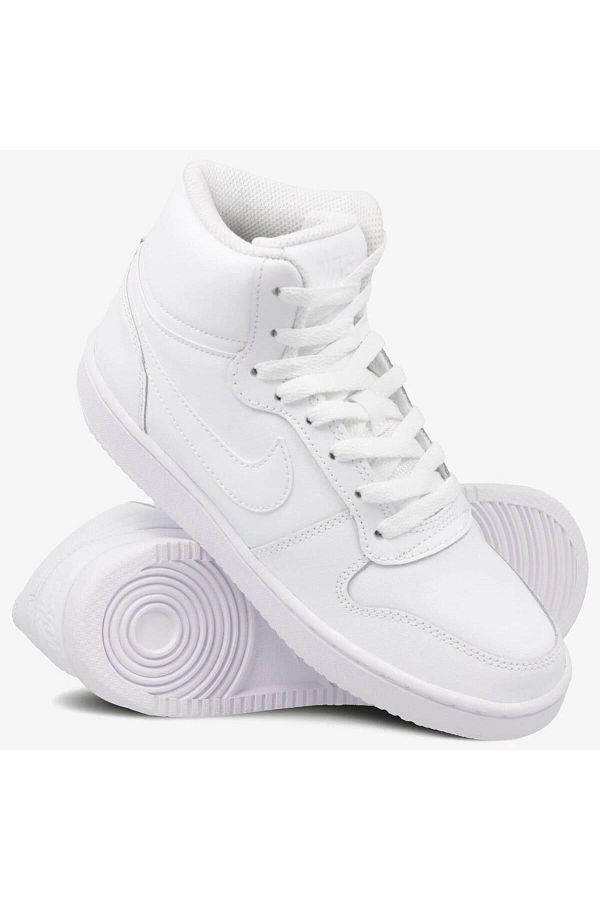 Nike Ebernon Mid Triple Leather Unisex Sneaker Genuine Leather High Top Sports Shoes White Trendyol