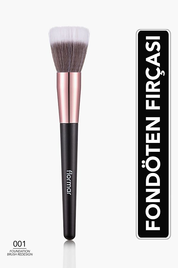 Flormar-Flat Tip Cylinder Foundation Brush - Foundation Brush - 001 - 8690604597666   Modern Design 43 1