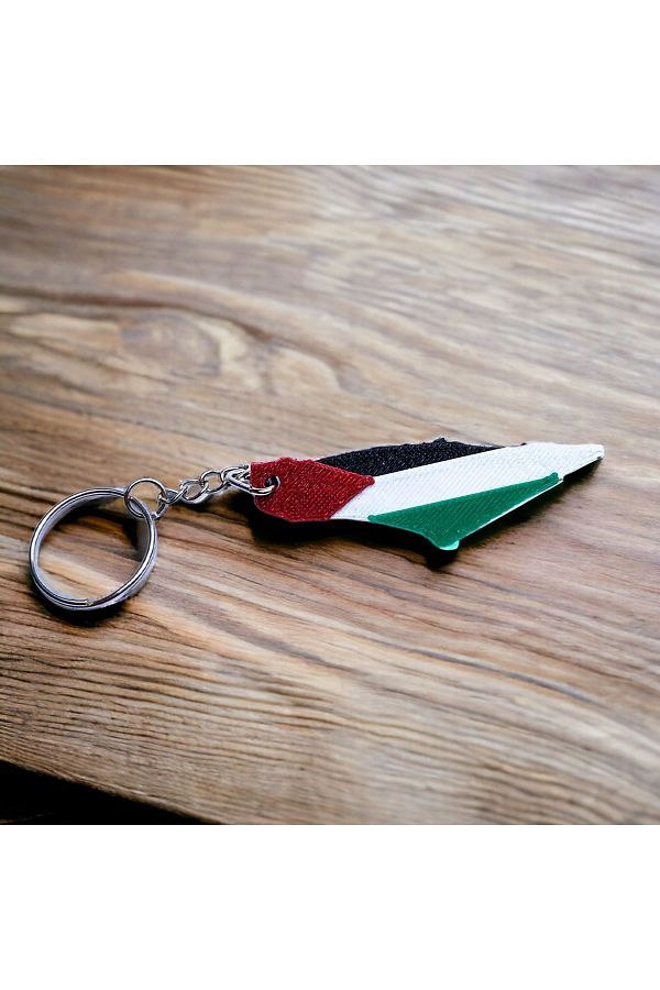 EDAFA3D-3D Palestine map Plastic Keychain 1