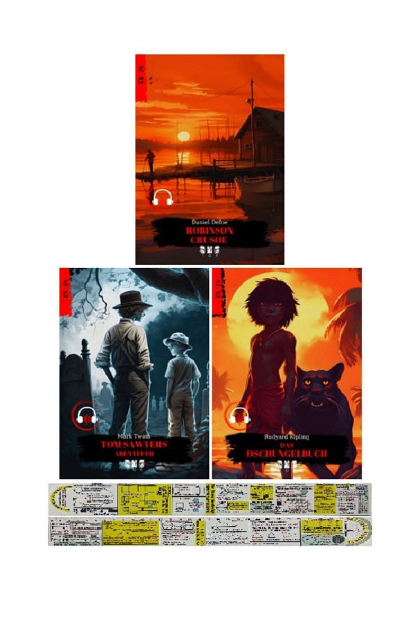 Alfa Yayınları-German A1-A2 Level 3 Piece Novel Set + Mat. Teaching Ruler 1