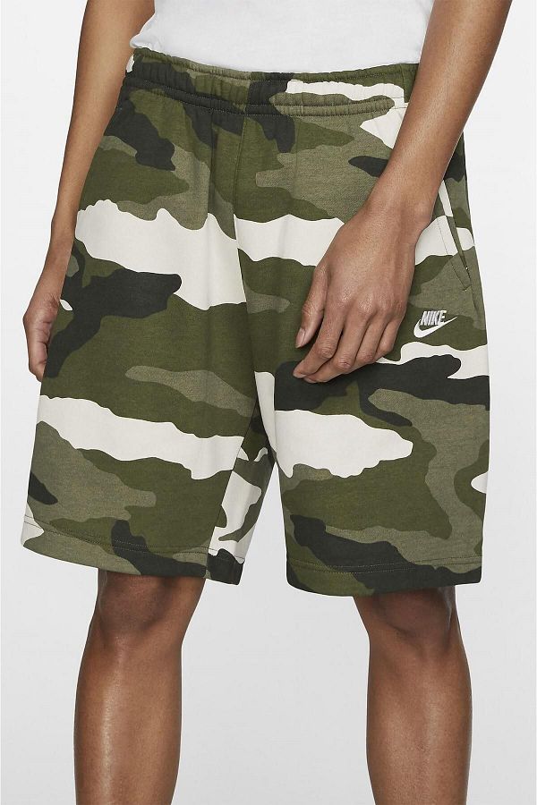 Nike French Terry Camo Sportswear Camouflage Shorts Trendyol