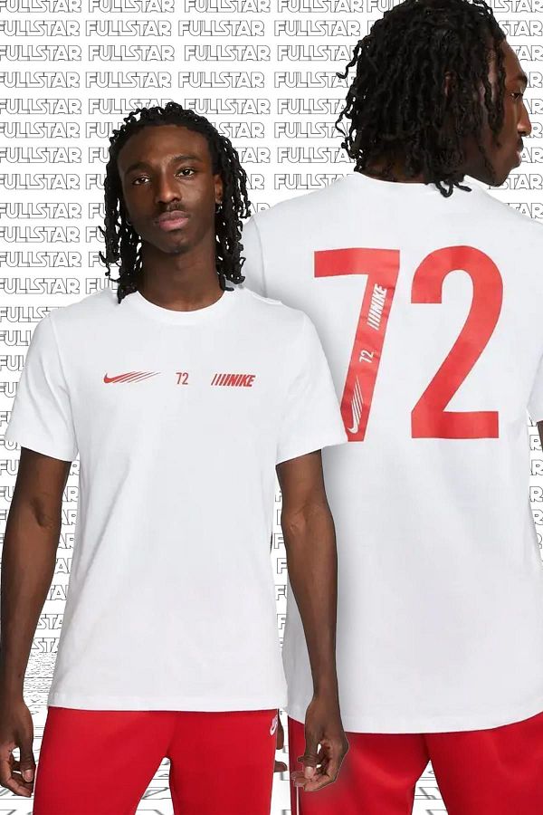 Nike white cotton t shirt 2025